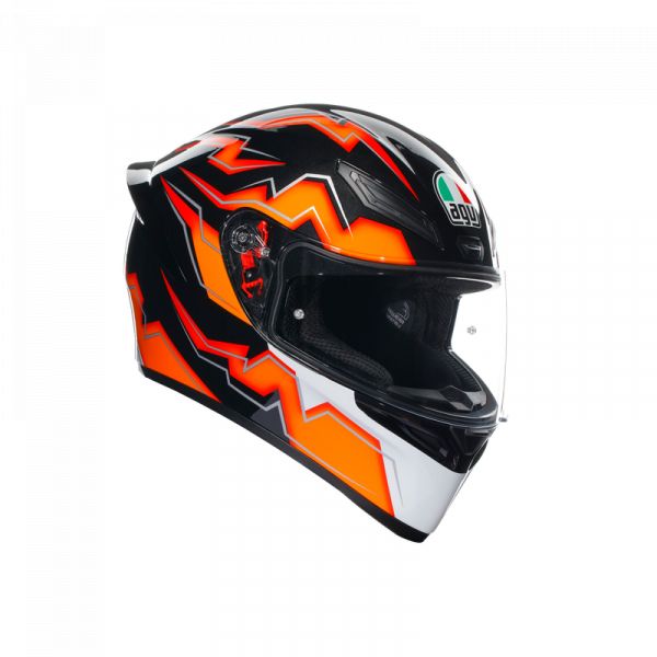 AGV Helmets AGV Moto Helmet Full-Face K1 S E2206 Kripton Black/Orange