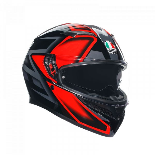 Casti Moto AGV AGV Casca Moto Full-Face K3 E2206 Mplk Compound Black/Red