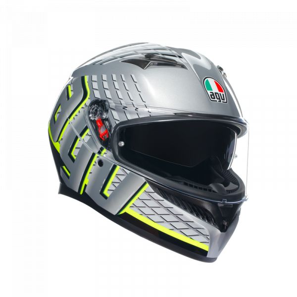 Casti Moto AGV AGV Casca Moto Full-Face K3 E2206 Mplk Fortify Grey/Black/Yellow Fluo