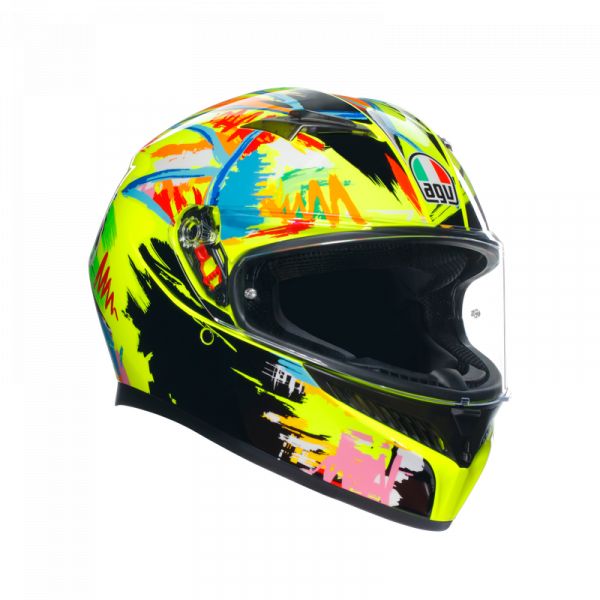  AGV Casca Moto Full-Face K3 E2206 Mplk Rossi Winter Test 2019