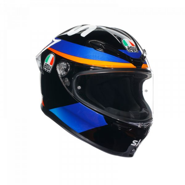  AGV Moto Helmet Full-Face K6 S E2206 Mplk Marini Sky Racing Team 2021