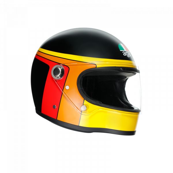  AGV Moto Helmet Open-Face X3000 E2205 Multi Gasoline Matt Black/Orange