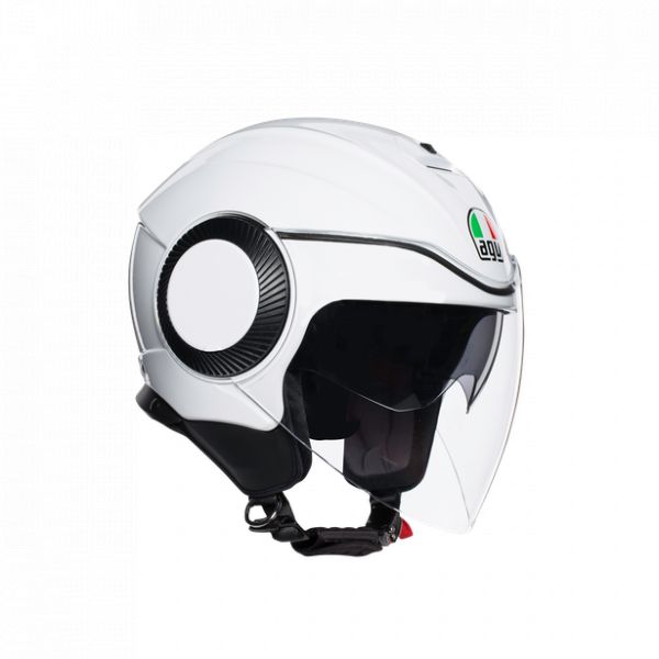  AGV Moto Helmet Open-Face Orbyt E2205 Solid Pearl White