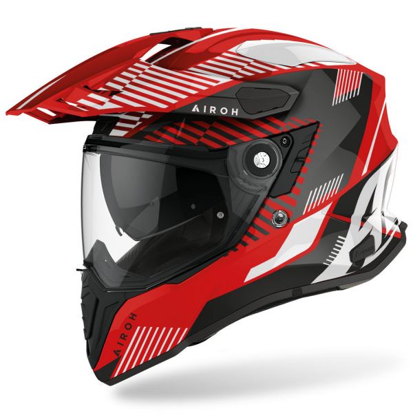  Airoh Casca ATV Commander Boost Red Gloss