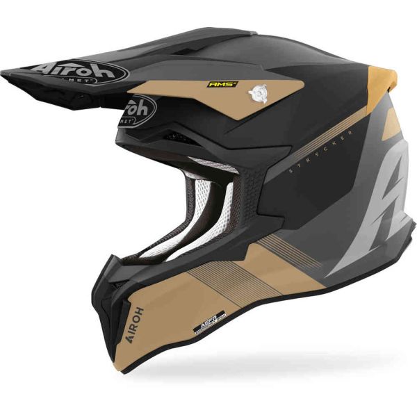Helmets MX-Enduro Airoh Moto MX/Enduro Helmet Strycker Blazer Yellow 24