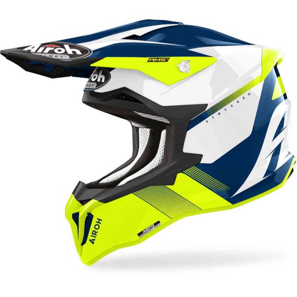 Helmets MX-Enduro Airoh Moto MX/Enduro Helmet Strycker Blazer Yellow 24