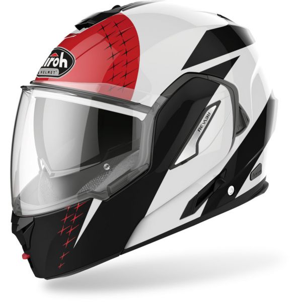  Airoh Casca Moto Flip-Up Rev 19 Leaden Red Gloss