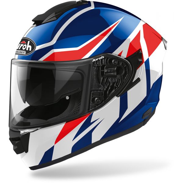 Full face helmets Airoh Full Face Helmet St501 Frost Blue/Red Gloss