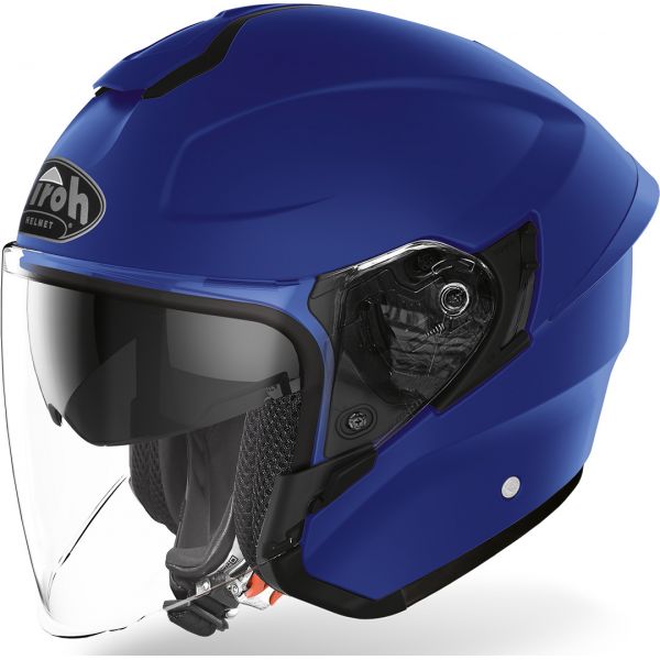  Airoh Moto Helmet Jet H.20 Blue Matt