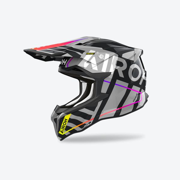 Helmets MX-Enduro Airoh Moto MX/Enduro Helmet Strycker Brave Grey 24