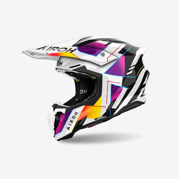 Helmets MX-Enduro Airoh Moto MX/Enduro Helmet Twist 3 Rainbow 24