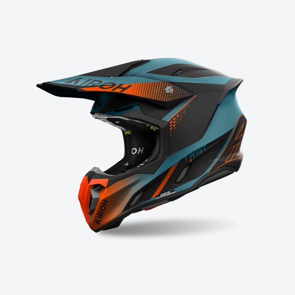 Helmets MX-Enduro Airoh Moto MX/Enduro Helmet Twist 3 Shard Orange Matt 24