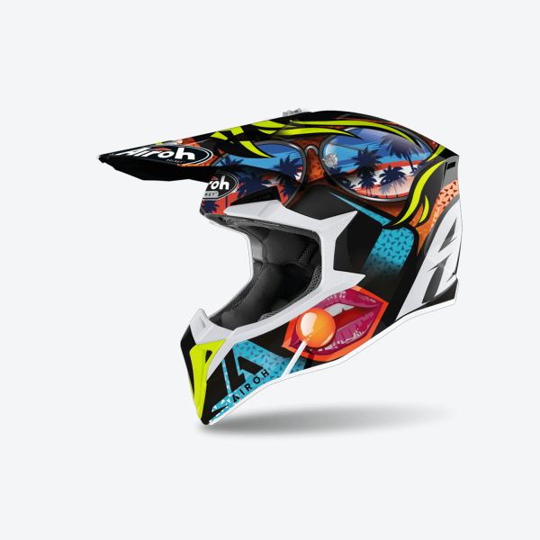 Helmets MX-Enduro Airoh Mx/Enduro Helmet Wraaap Lollipop 24