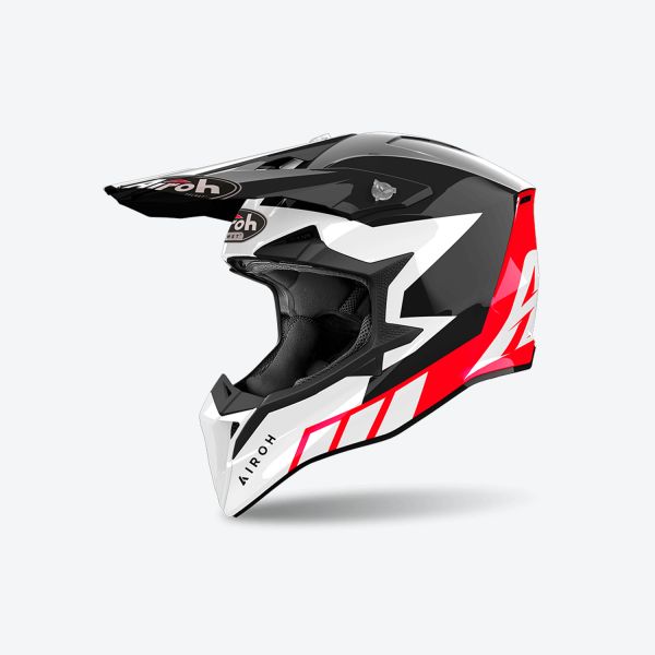 Helmets MX-Enduro Airoh Mx/Enduro Helmet Wraaap Reloaded Red 24