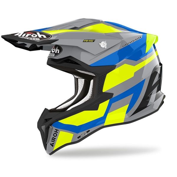 Casti Cross-Enduro Airoh Casca Moto MX/Enduro Strycker Glam Yellow 24