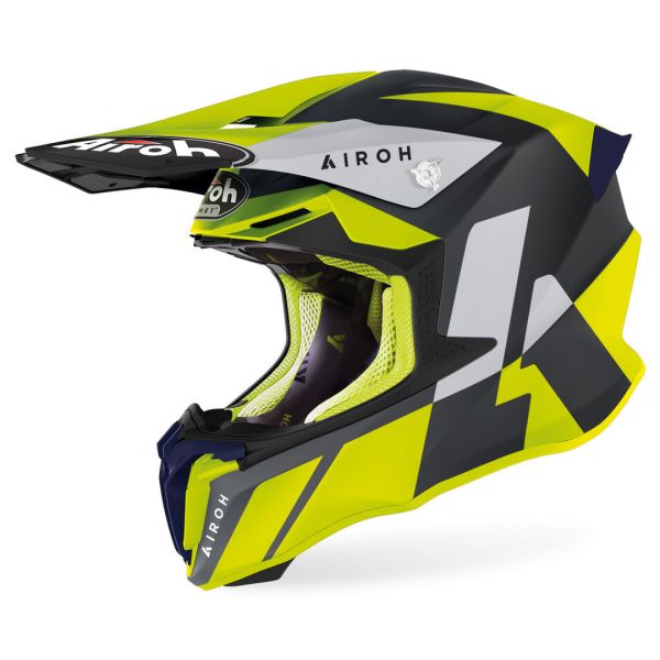 Helmets MX-Enduro Airoh Moto MX Helmet Twist 2.0 Lift Black/Yellow