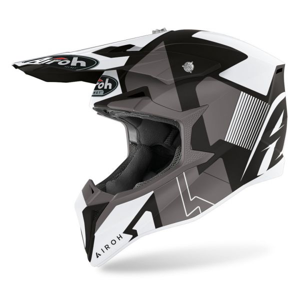  Airoh Moto MX Helmet Wraap Raze Black Matt