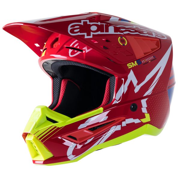  Alpinestars MX Enduro Helmet Sm5 Act Red/Yellow