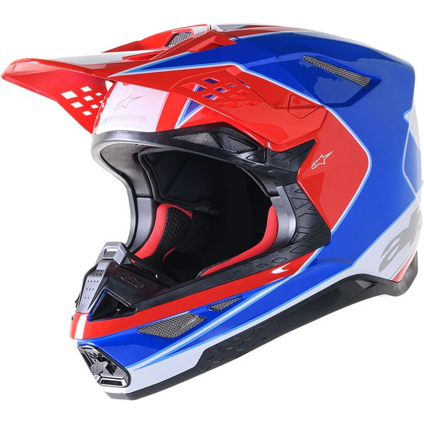 Helmets MX-Enduro Alpinestars Enduro/MX Moto Helmet Supertech M10 Aeon Red/Blue 24