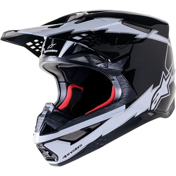 Helmets MX-Enduro Alpinestars Enduro/MX Moto Helmet Supertech M10 Amp Black/White 24