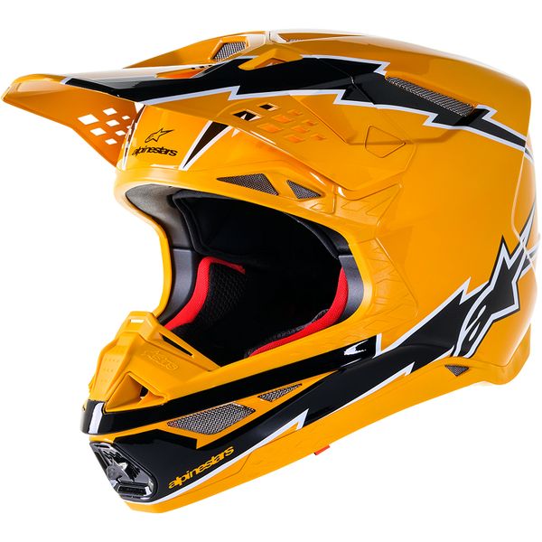 Helmets MX-Enduro Alpinestars Enduro/MX Moto Helmet Supertech M10 Amp Black/Yellow 24