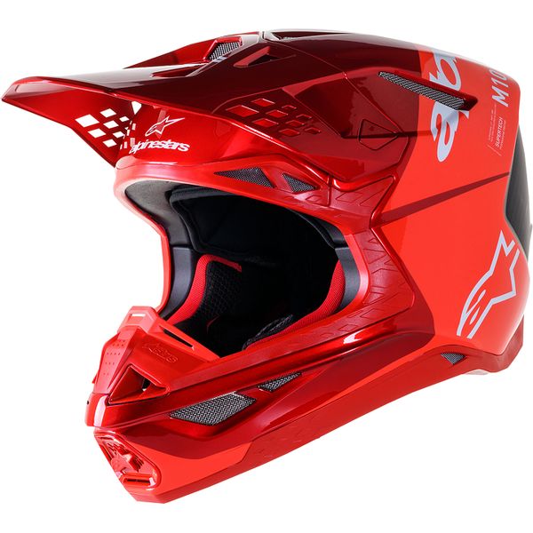 Helmets MX-Enduro Alpinestars Enduro/MX Moto Helmet Supertech M10 Flood Red 24