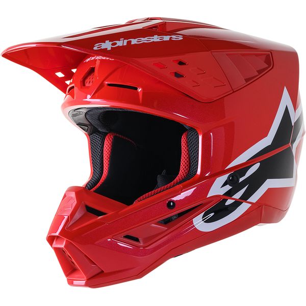 Helmets MX-Enduro Alpinestars Enduro/MX Moto Helmet Supertech M5 Corp Red/Balck/White 24