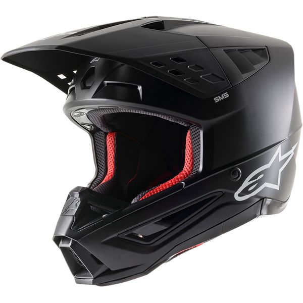  Alpinestars Enduro/MX Moto Helmet Supertech M5 Solid Black Matt 24