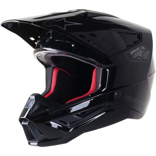 Helmets MX-Enduro Alpinestars Moto MX/Enduro Helmet Supertech S-M5 Scout Black 24 
