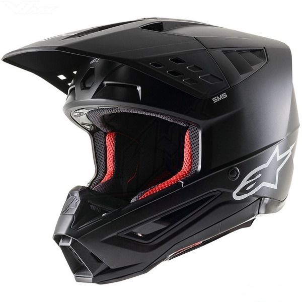Helmets MX-Enduro Alpinestars Moto MX/Enduro Helmet Supertech S-M5 Solid ECE 22.06 Matt Black 24 