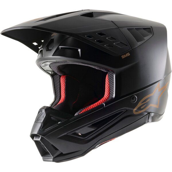  Alpinestars Casca Moto MX/Enduro Supertech S-M5 Solid Matt Black/Brown 24 