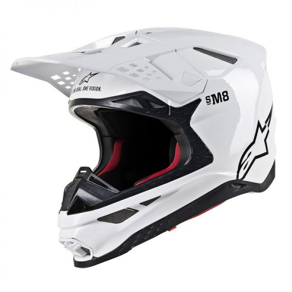  Alpinestars Helmet SM8 Solid White