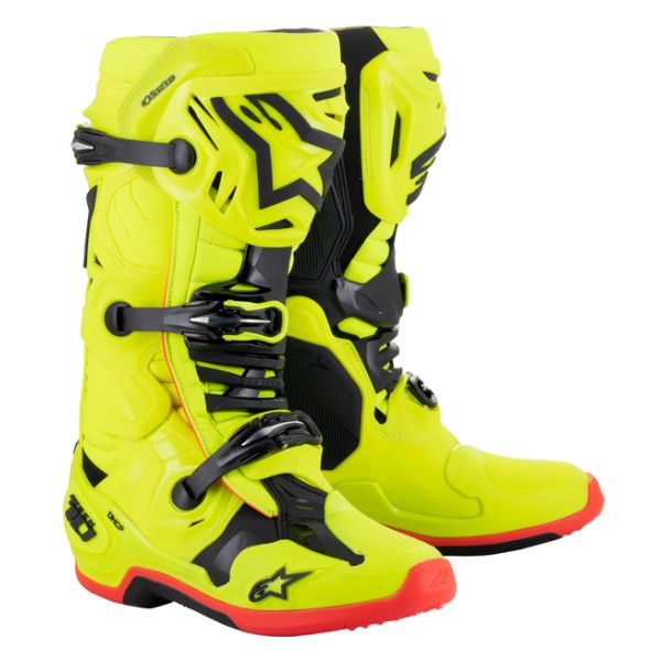 Boots MX-Enduro Alpinestars Moto Enduro/MX Boots Tech 10 Yellow/Black/red 24