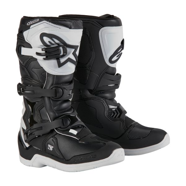 Cizme MX-Enduro Copii Alpinestars Cizme Moto Enduro/MX Youth Tech 3S White/Black 24