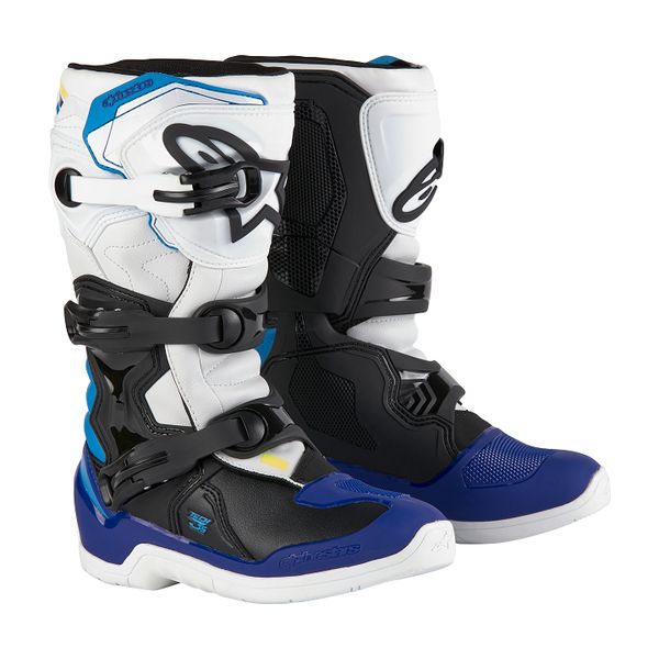 Cizme MX-Enduro Copii Alpinestars Cizme Moto Enduro/MX Youth Tech 3S White/Black/Blue 24