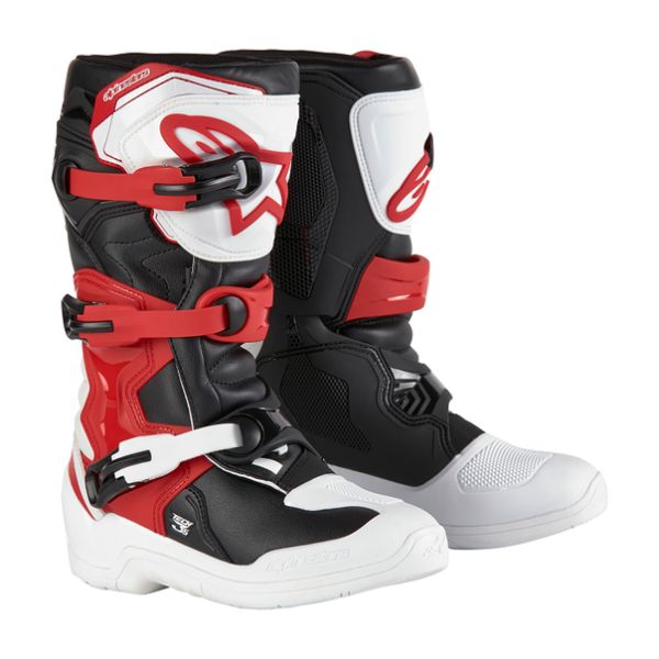  Alpinestars Cizme Moto Enduro/MX Youth Tech 3S White/Black/Red 24