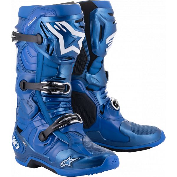 Boots MX-Enduro Alpinestars Moto MX Boot Tech 10 Blue/Black