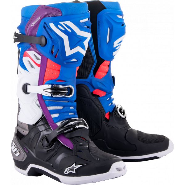 Boots MX-Enduro Alpinestars Moto MX Supervented Boot Tech 10 Blue/Black