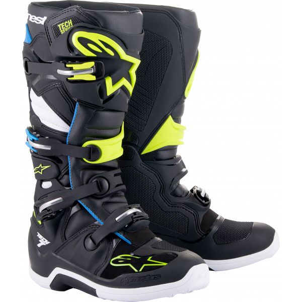 Boots MX-Enduro Alpinestars Moto MX Boot Tech 7 Black/Blue/Yellow