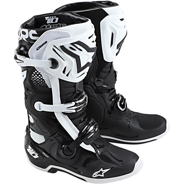  Alpinestars Tech 10 Black/White MX Boots