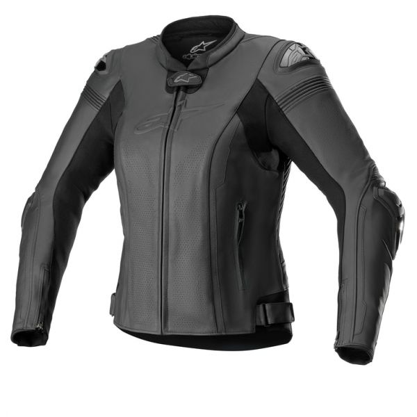  Alpinestars Lady Leather Moto Jacket Stella Msissile V2 Black