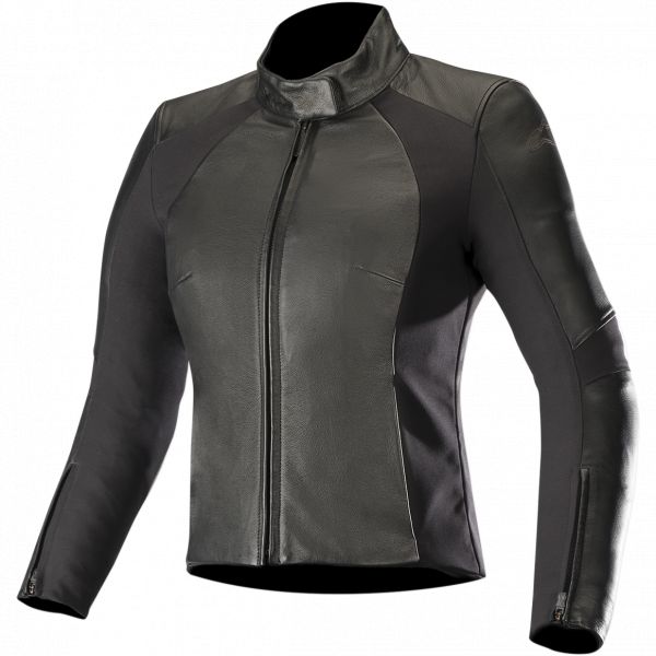 Leather Womens Jackets Alpinestars Lady Leather Moto Jacket Stella Vika V2 Black