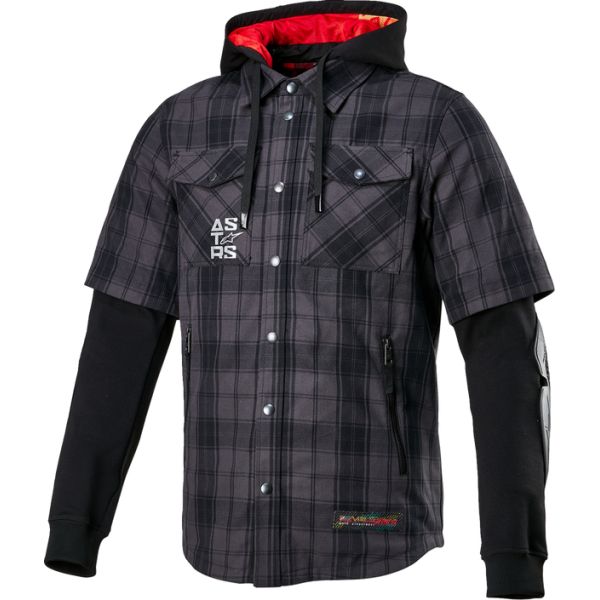 Textile jackets Alpinestars Moto Textile Jacket/Camasa Tartan Grey/Black 24