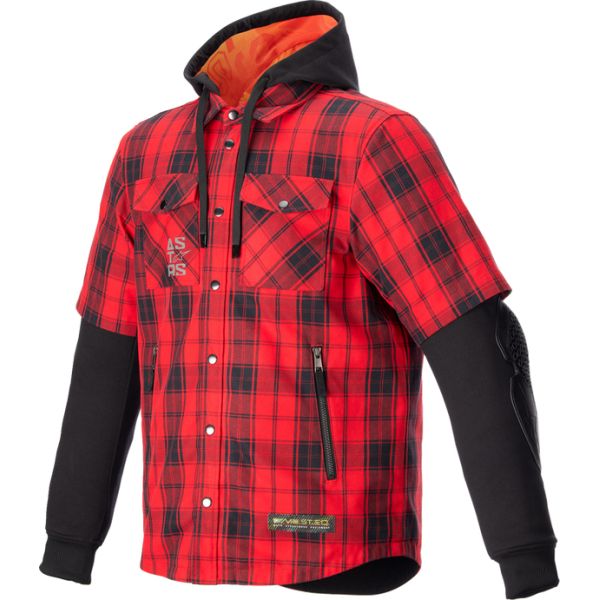 Geci Moto Textil Alpinestars Geaca Moto Textila/Camasa Tartan Red 24