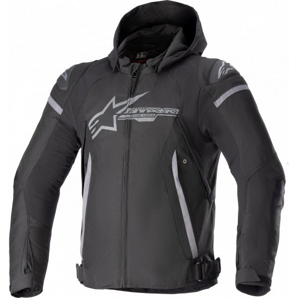 Textile jackets Alpinestars Zaca Waterproof Jacket Black/Grey