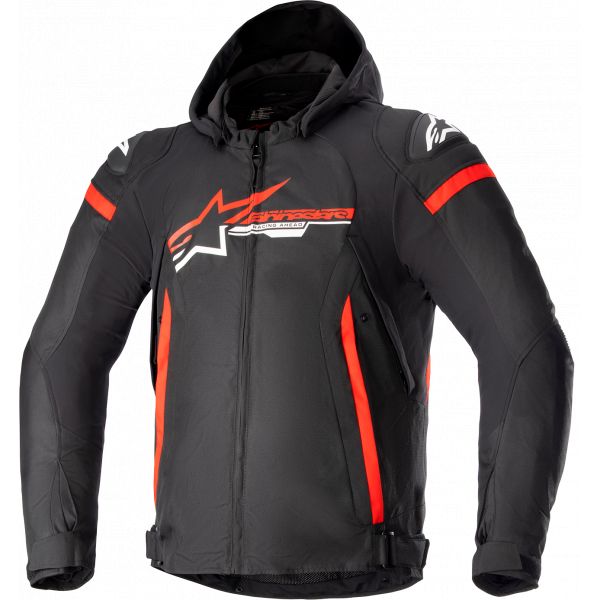 Textile jackets Alpinestars Zaca Waterproof Jacket Black/Red/White