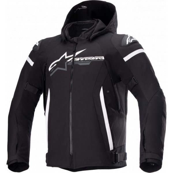 Textile jackets Alpinestars Zaca Waterproof Jacket Black/White