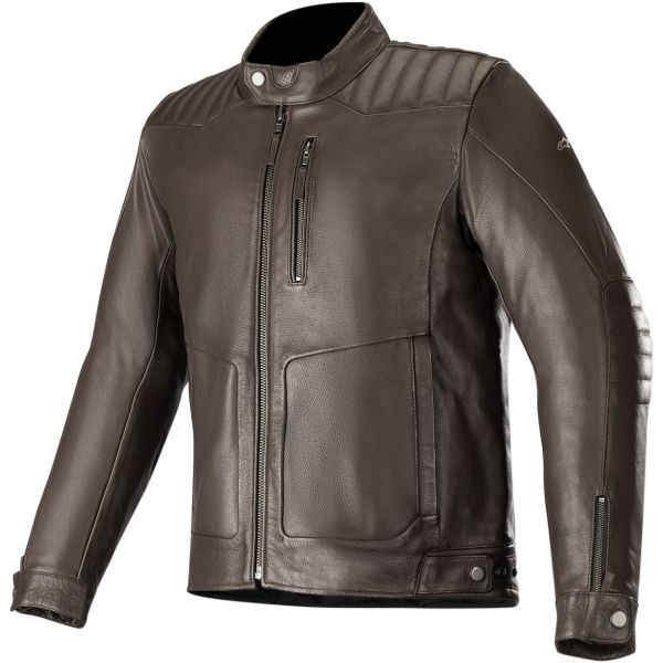 Leather Jackets Alpinestars Crazy Eight Brown Leather Jacket
