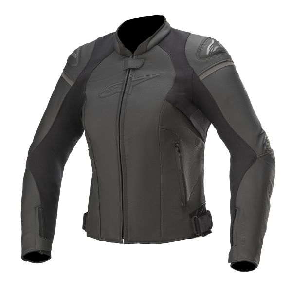 Leather Womens Jackets Alpinestars STELLA GP PLUS R V3 Black/Black Lady Leather Jacket