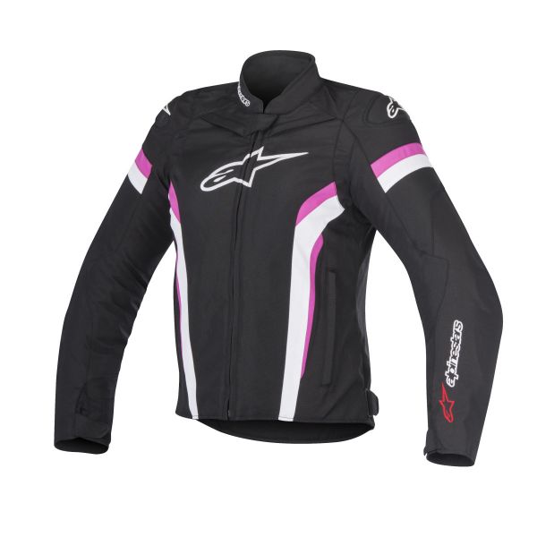 Textile Womens Jackets Alpinestars Stella T-GP Plus R V2 Black/White/Fuchsia 2020 Lady Textile Jacket